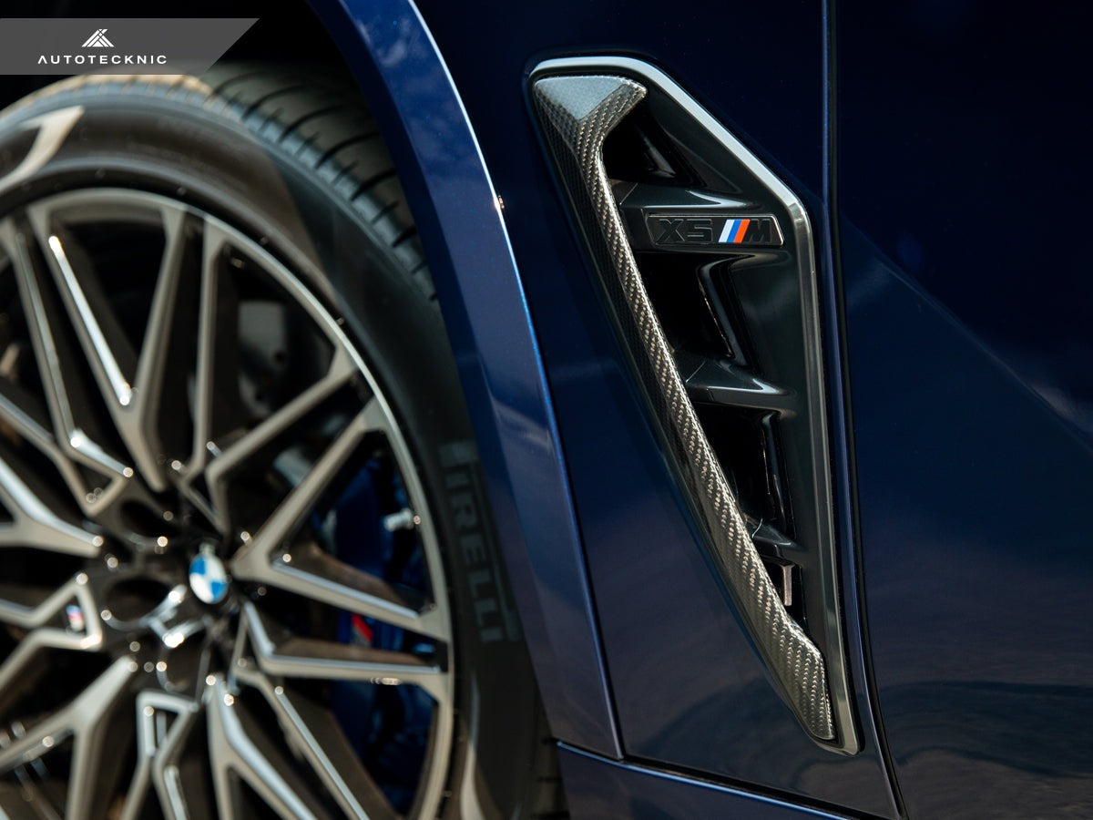 AutoTecknic Dry Carbon Fiber Side Vent Set - F95 X5M Pre-LCI