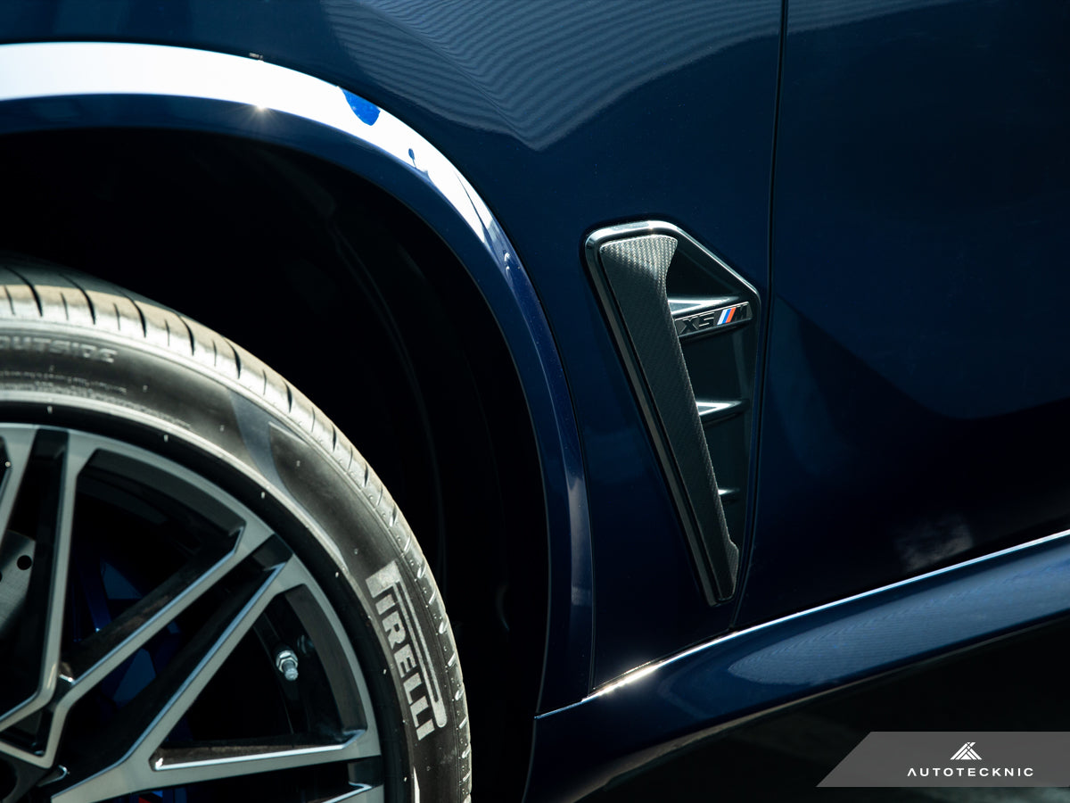 AutoTecknic Dry Carbon Fiber Side Vent Set - F95 X5M Pre-LCI