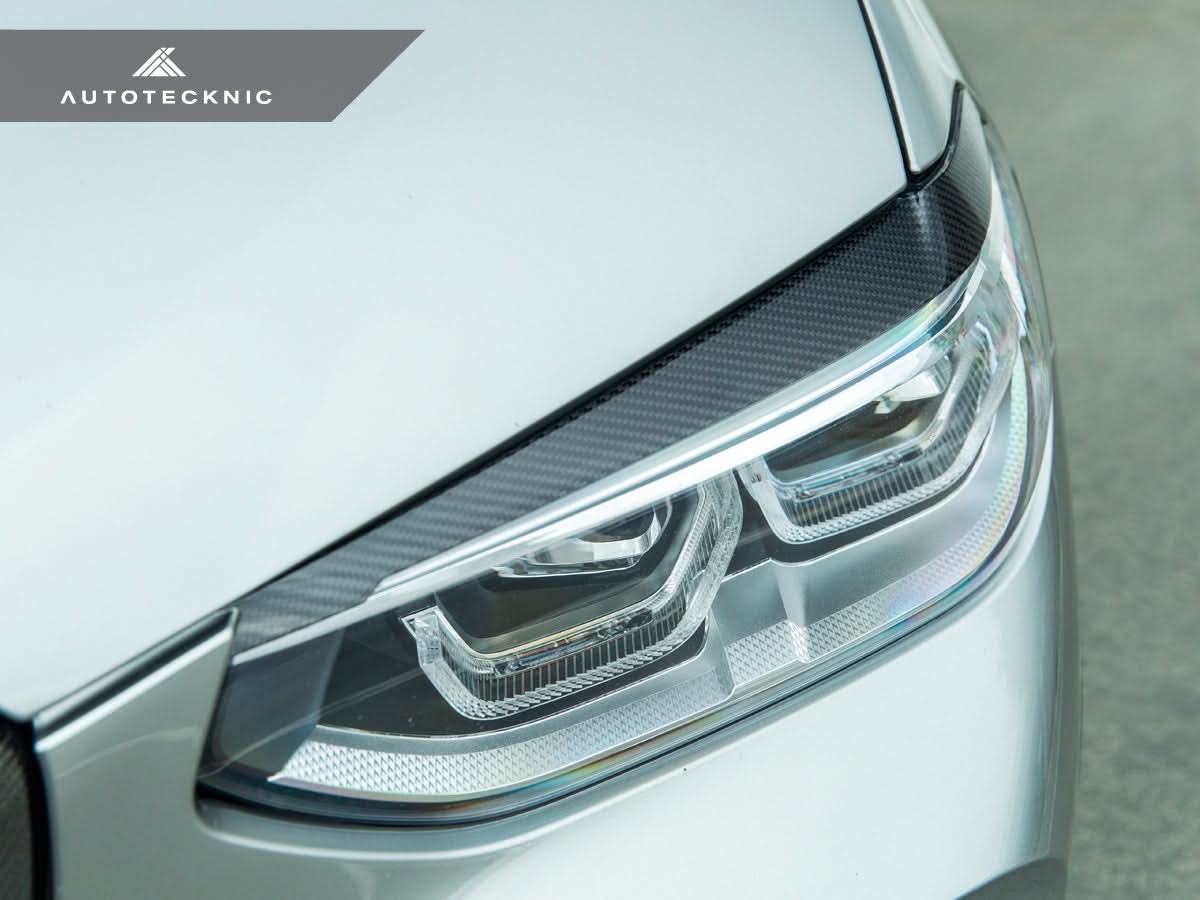 AutoTecknic Carbon Fiber Headlight Trim Set - BMW G01 X3 | G02 X4