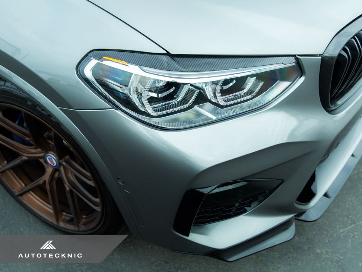 AutoTecknic Carbon Fiber Headlight Trim Set - BMW G01 X3 | G02 X4