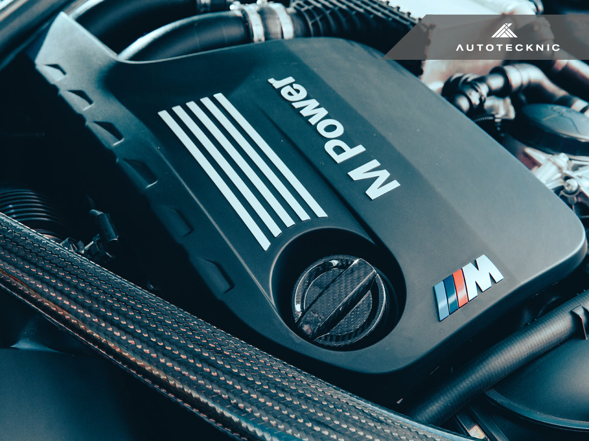 AutoTecknic Dry Carbon Competition Oil Cap Cover - F30 3-Series