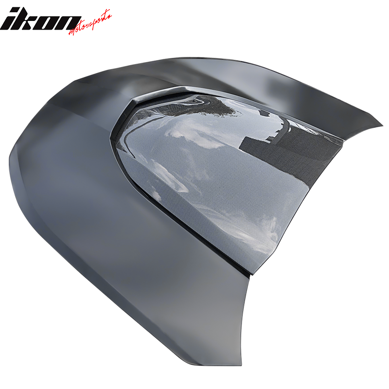 2016-2024 Chevy Camaro ZL1 Black Car Hood Guards Aluminum CF