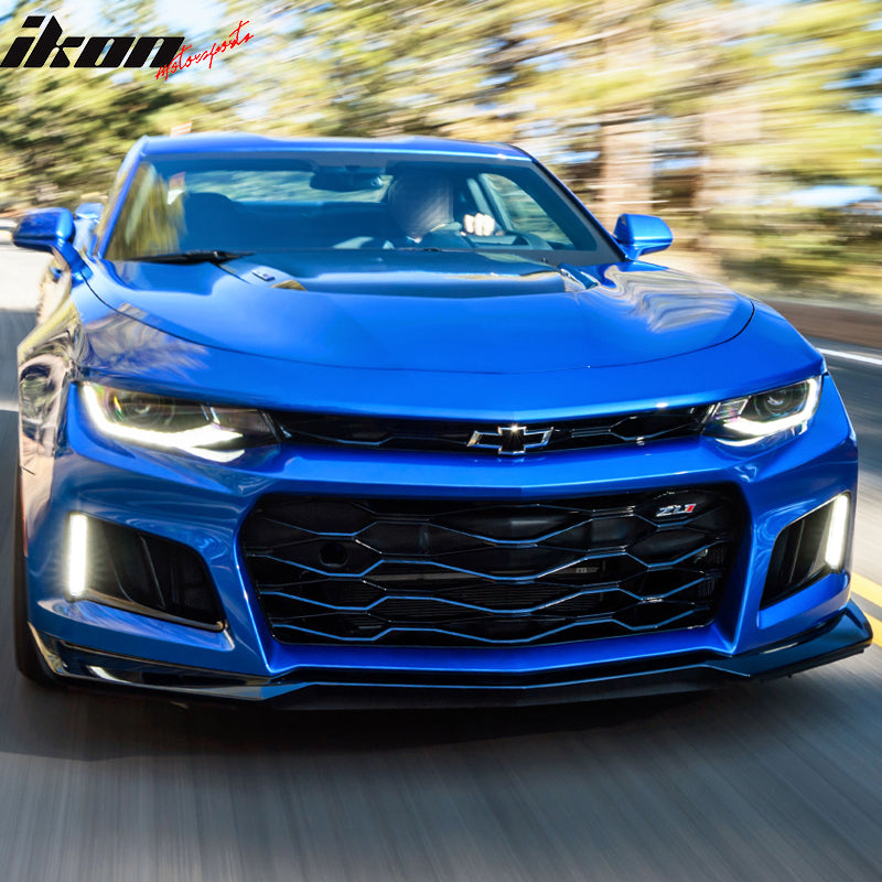 2016-2018 Chevy Camaro 2Dr ZL1 Style Unpainted Black Upper Grille ABS