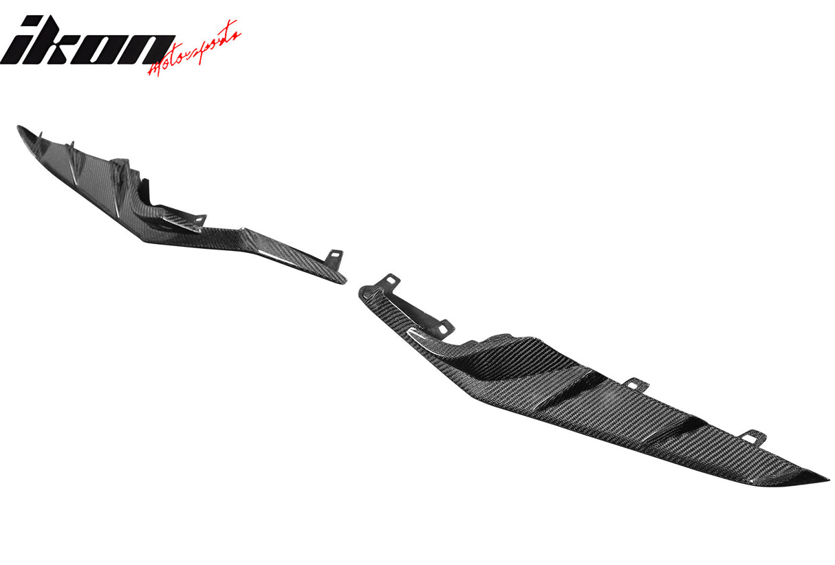 2023-2025 Chevrolet Corvette C8 Front Canard Splitter Carbon Fiber