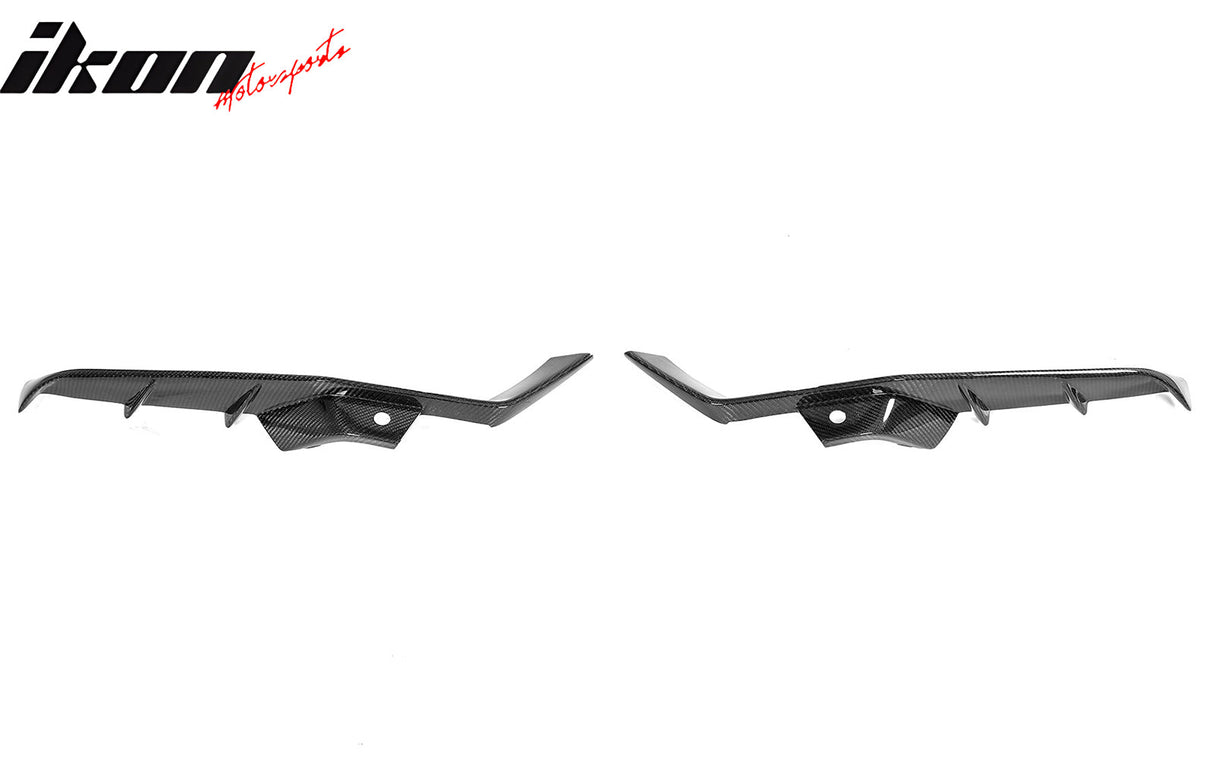 2023-2025 Chevrolet Corvette C8 Front Canard Splitter Carbon Fiber