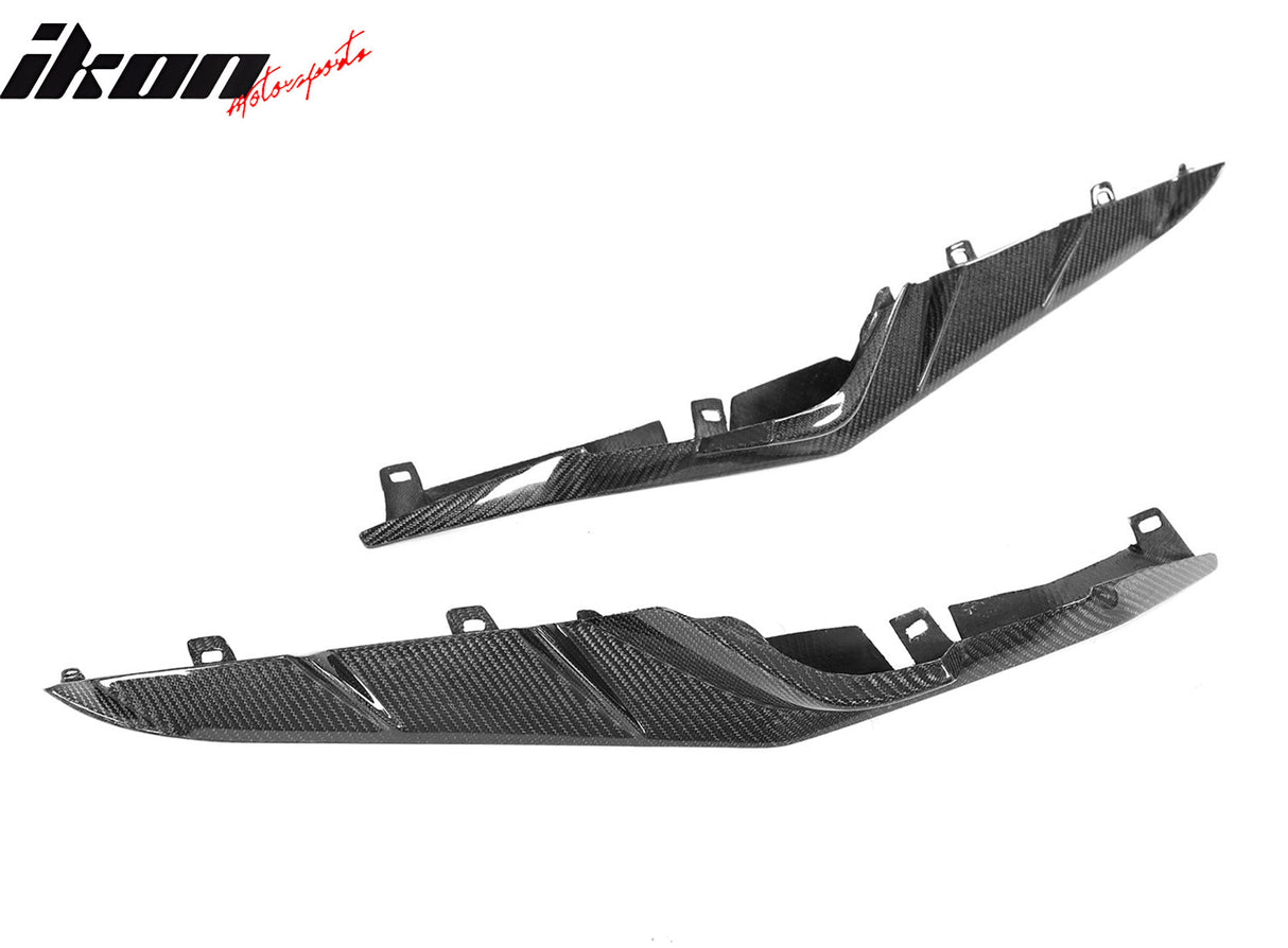 2023-2025 Chevrolet Corvette C8 Front Canard Splitter Carbon Fiber