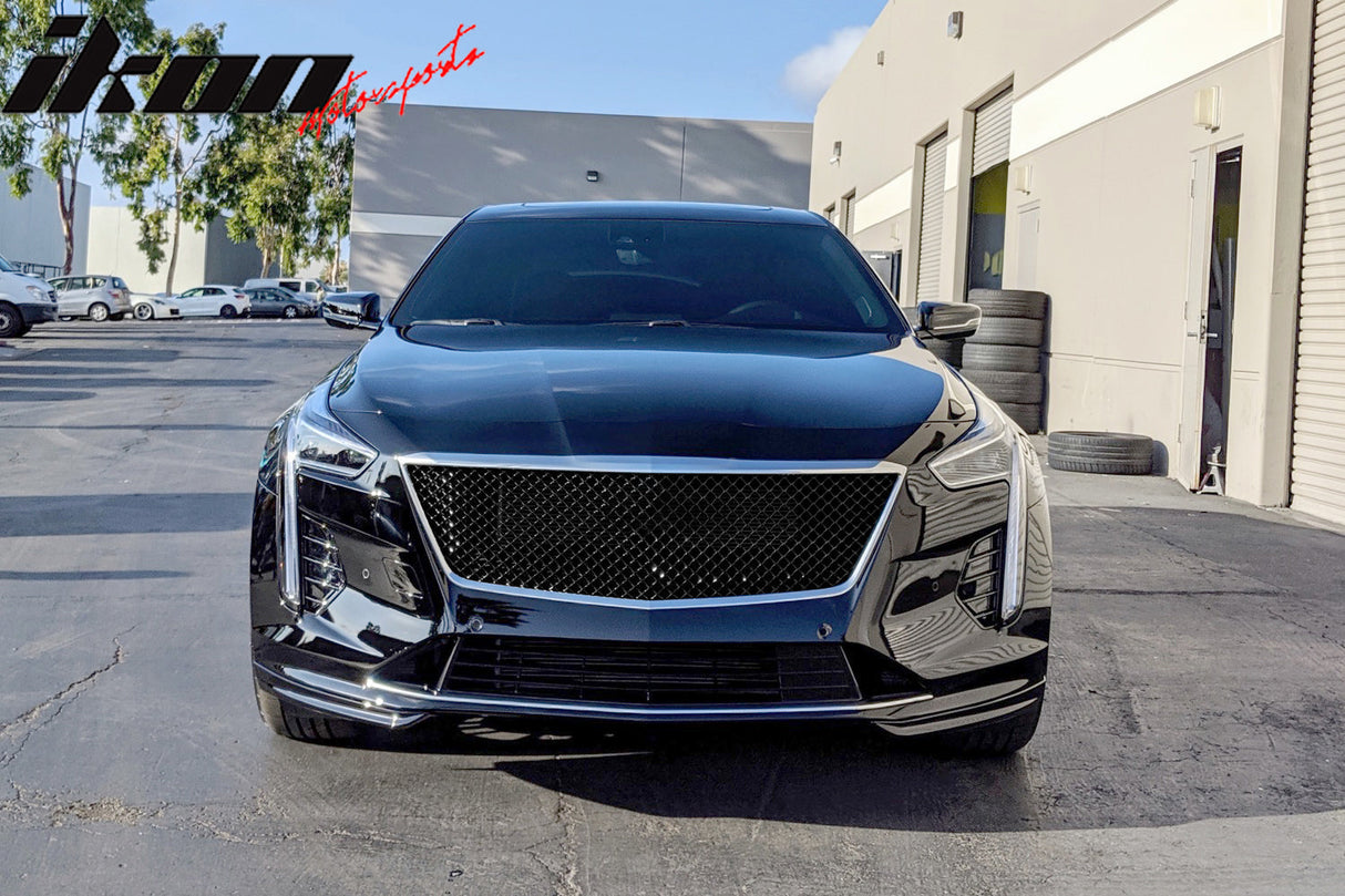 2019-2020 Cadillac CT6 V Style Gloss Black Front Bumper Grille ABS