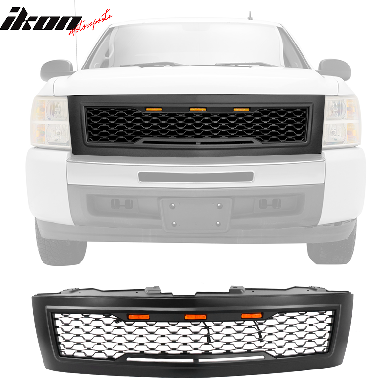 2007-2013 Chevy Silverado 1500 Front Bumper Hood Mesh Grille Grill