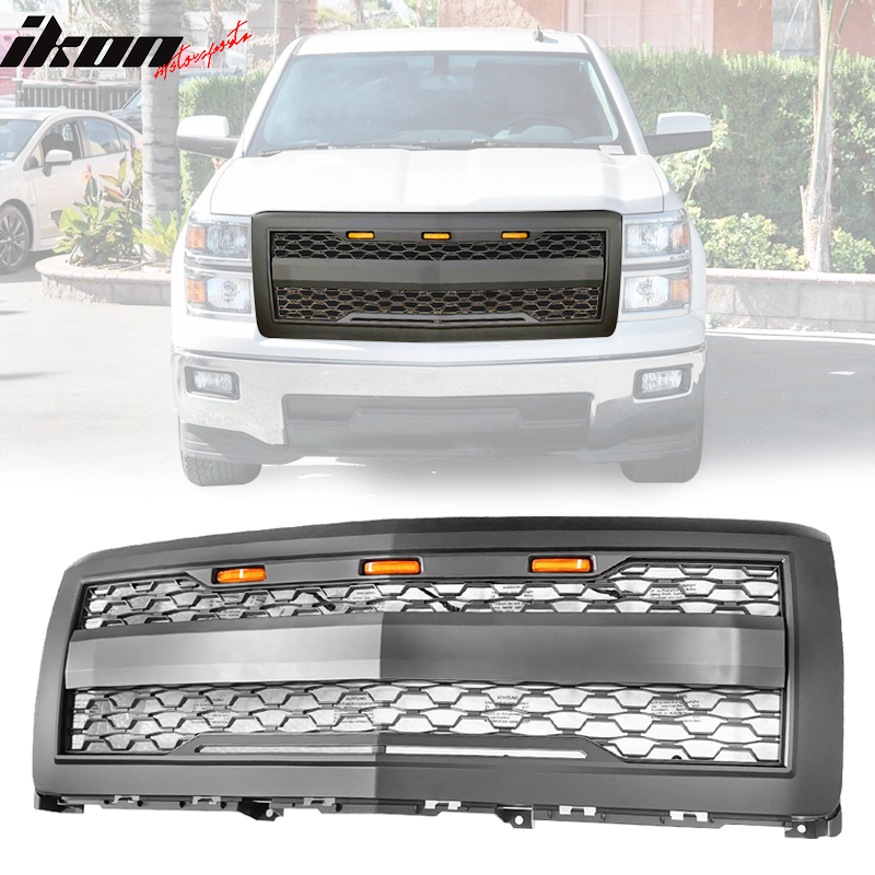 2014-2015 Chevy Silverado 1500 Front Bumper Hood Grille