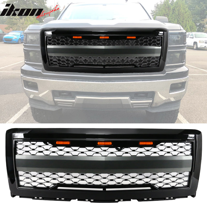 2014-2015 Chevy Silverado 1500 Front Bumper Hood Grille