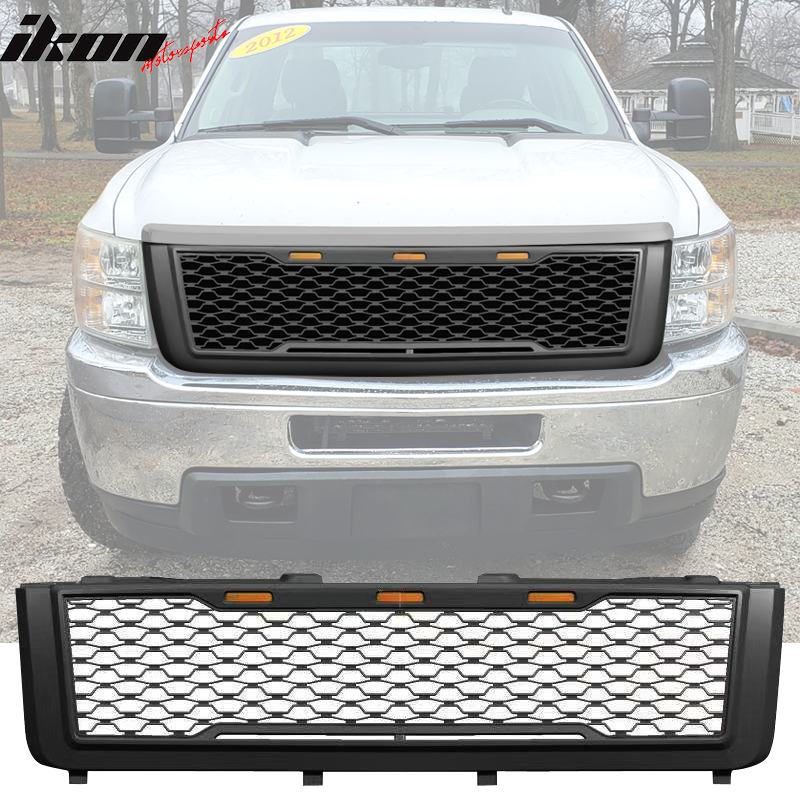2011-2014 Chevy Silverado 2500 3500 HD Front Bumper Hood Mesh Grille