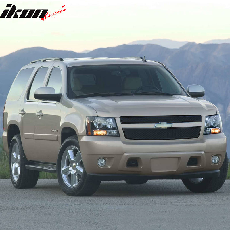 2007-2014 Chevy Tahoe Avalance Suburban Mesh Hood Grill Grille ABS 2PC