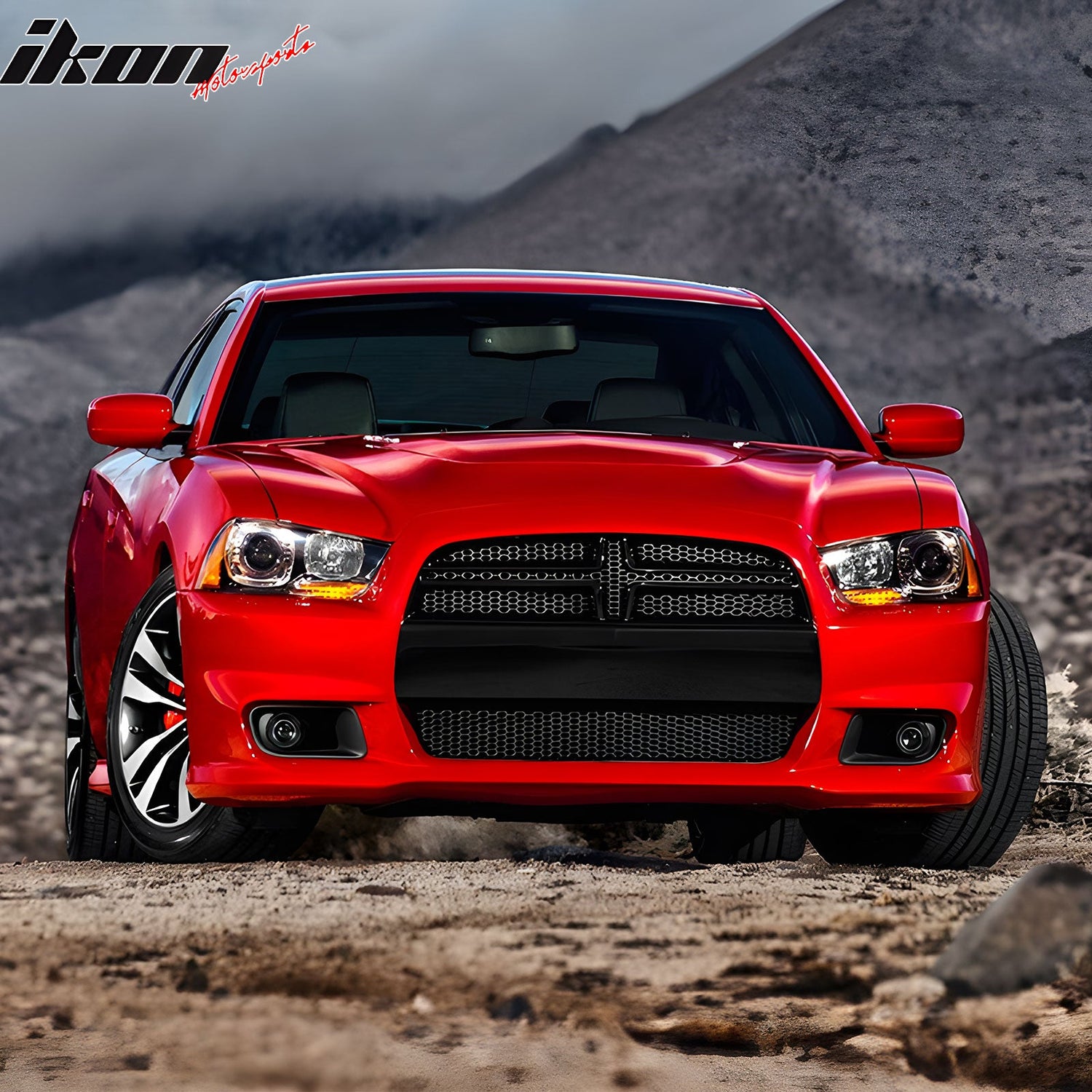 2012-2014 Dodge Charger SRT8 OE Style Unpainted Front Upper Grille ABS