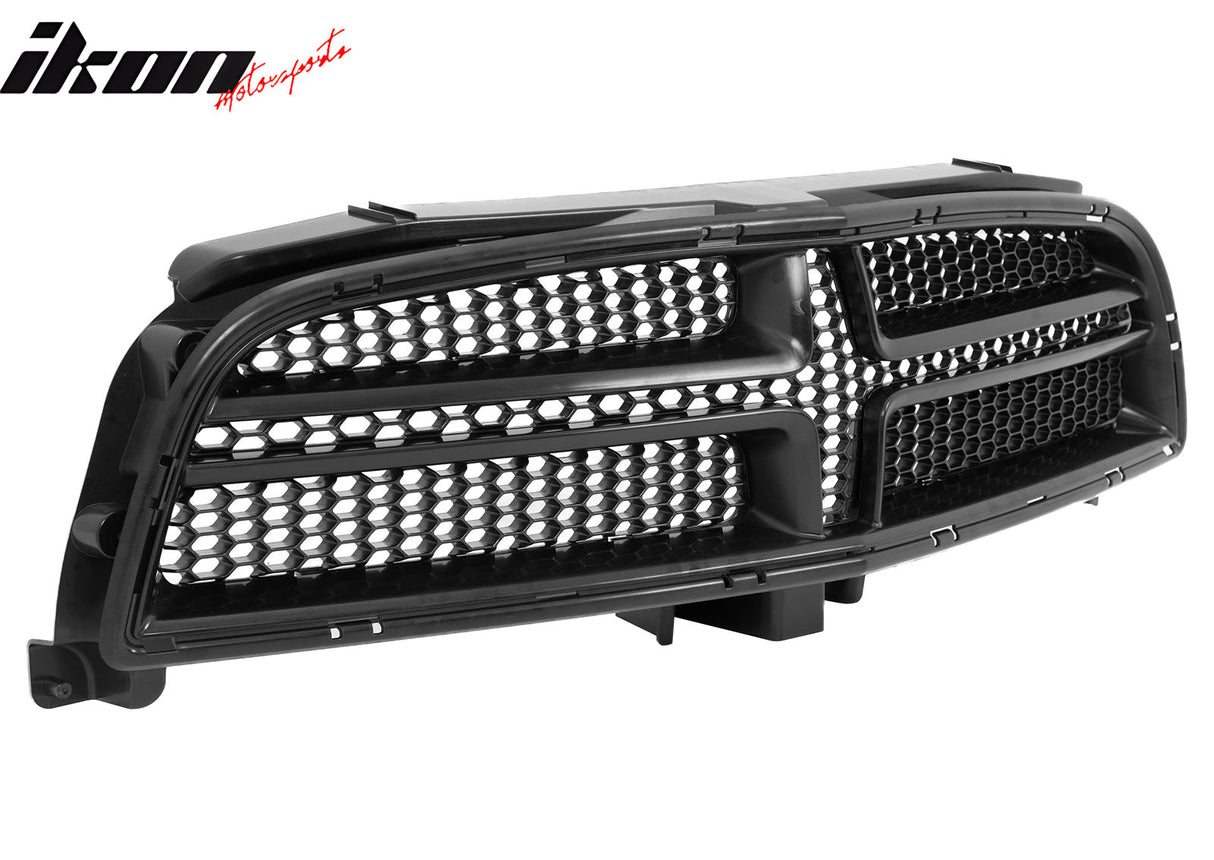 2012-2014 Dodge Charger SRT8 OE Style Unpainted Front Upper Grille ABS