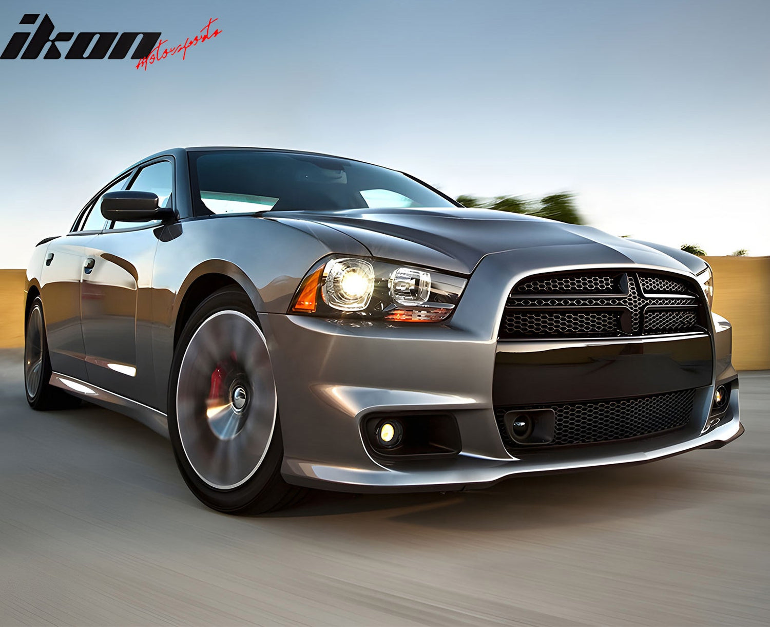 2012-2014 Dodge Charger SRT8 OE Style Front Lower Grille PP W/ ACC