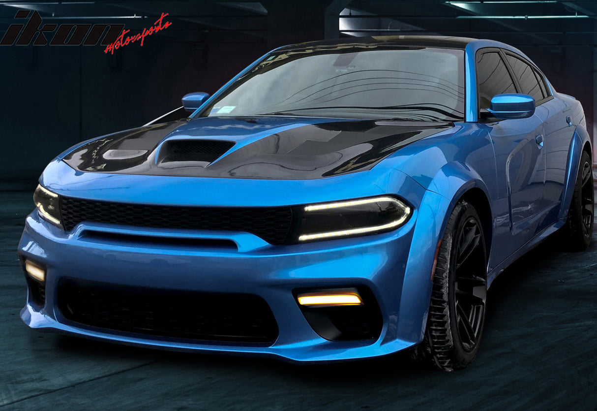 2020-2023 Dodge Charger Widebody OE Style Front Bumper Upper Grilles