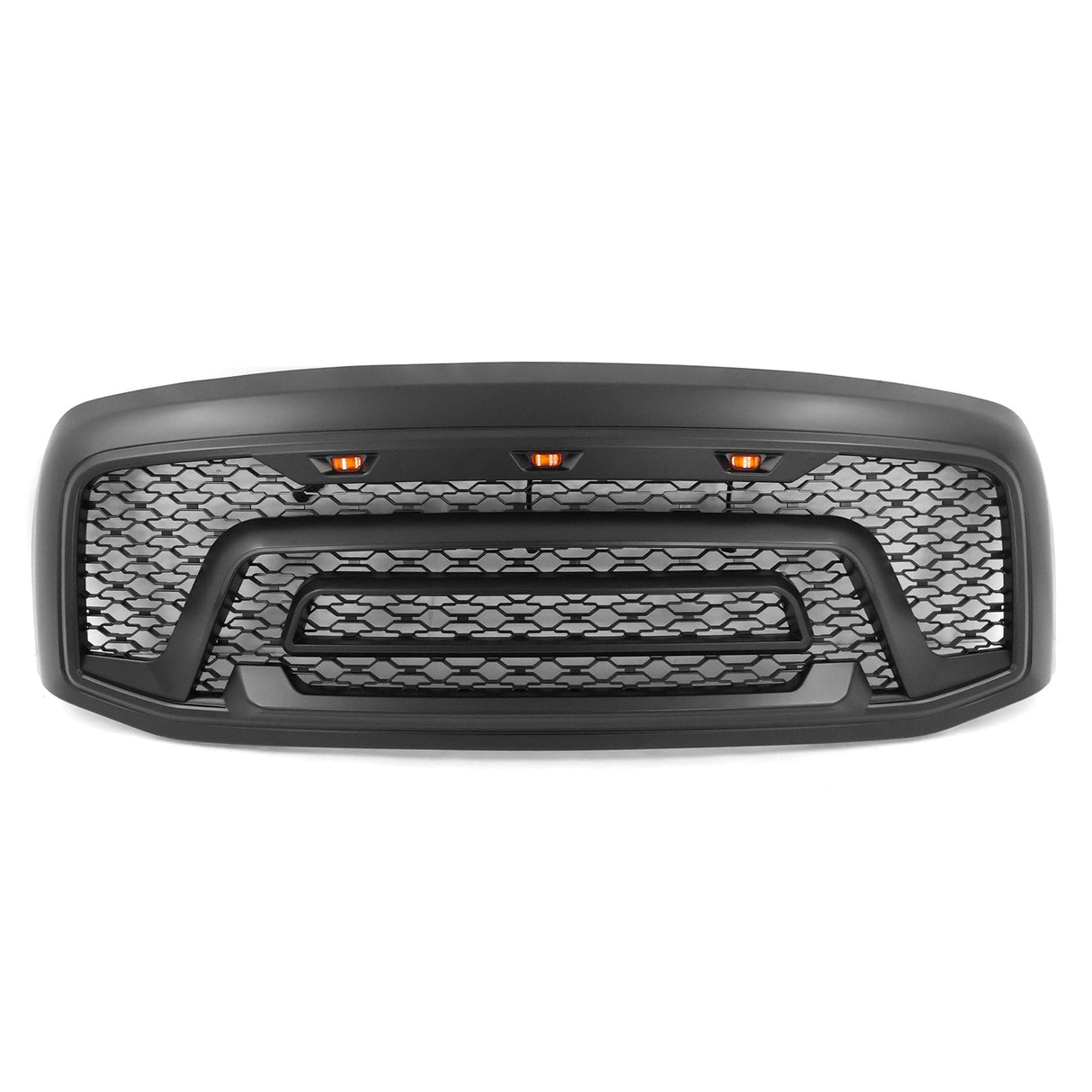 2006-2009 Dodge Ram 1500 2500 3500 Black Grille W/Signal Light