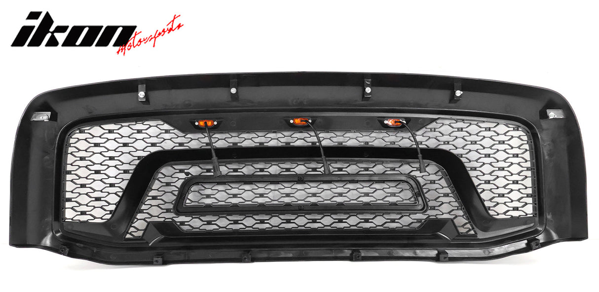 2006-2009 Dodge Ram 1500 2500 3500 Black Grille W/Signal Light