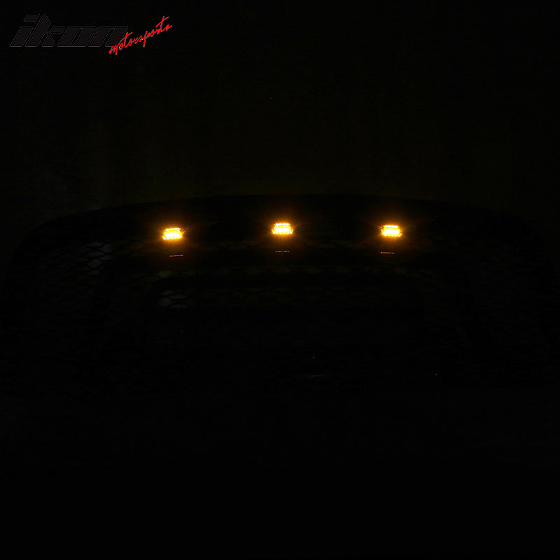 2009-2012 Dodge Ram 1500 Gloss Black Front Upper Grille W/Signal Light