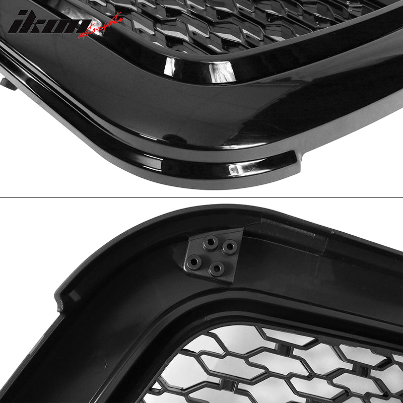 2009-2012 Dodge Ram 1500 Gloss Black Front Upper Grille W/Signal Light