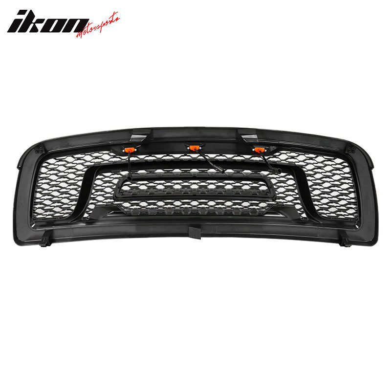 2009-2012 Dodge Ram 1500 Gloss Black Front Upper Grille W/Signal Light