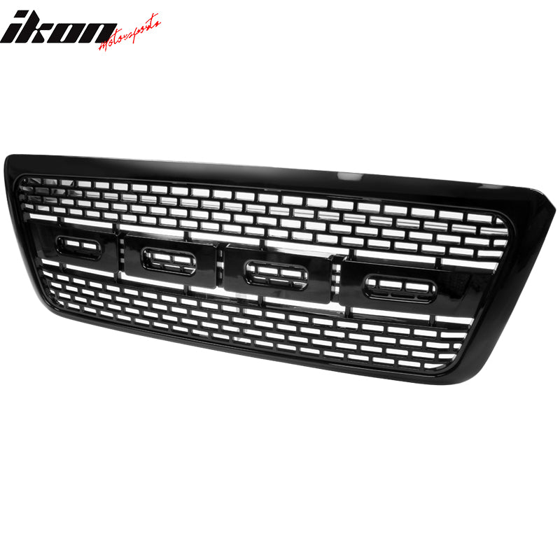 2004-2008 Ford F150 R Black Front Bumper Grille Hood Mesh Grill Guard