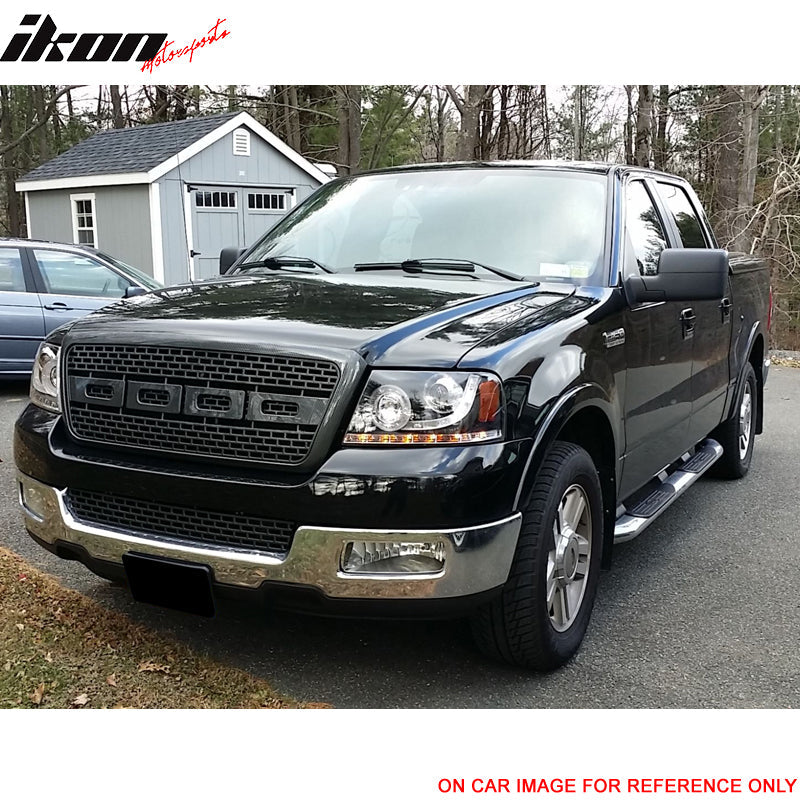 2004-2008 Ford F150 R Chrome Front Hood Bumper Grill Grille ABS