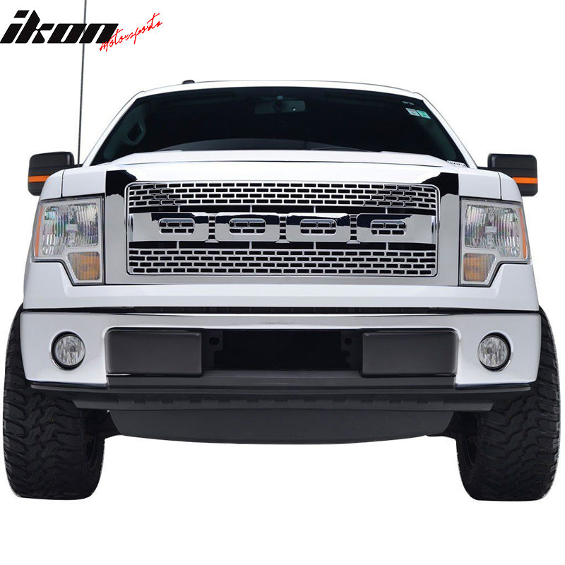 2009-2014 Ford F150 R Front Bumper Hood Grille Mesh Hood Guard ABS