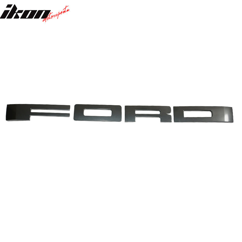 2009-2014 Ford F150 Raptor Style Front Grille Emblems Letter Black