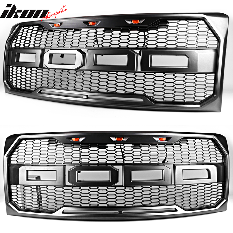 2009-2014 Ford F150 New R Front Bumper Grille Hood Mesh Package ABS