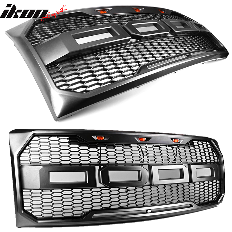 2009-2014 Ford F150 New R Front Bumper Grille Hood Mesh Package ABS