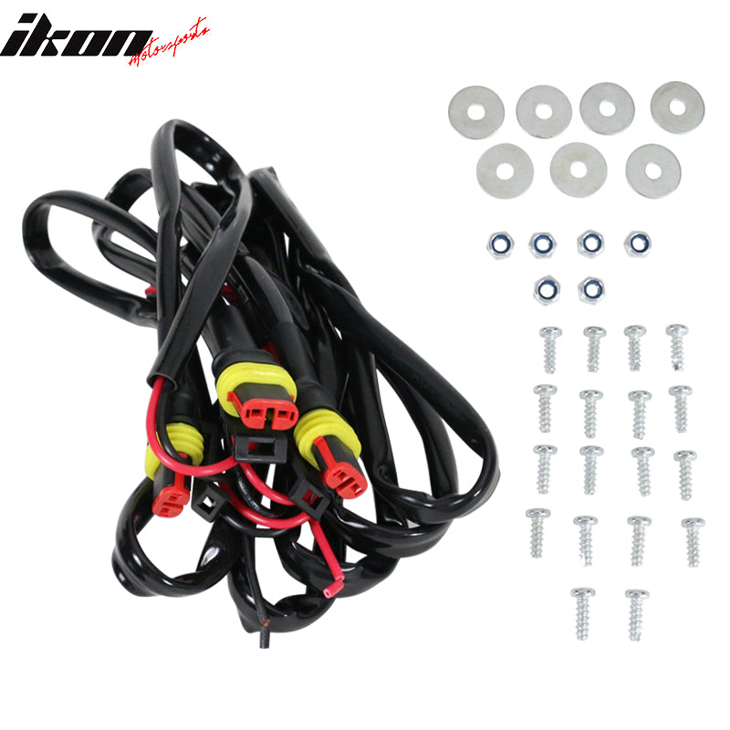 2015-2017 Ford F150 R Front Bumper Hood Mesh LED Grille Replacement