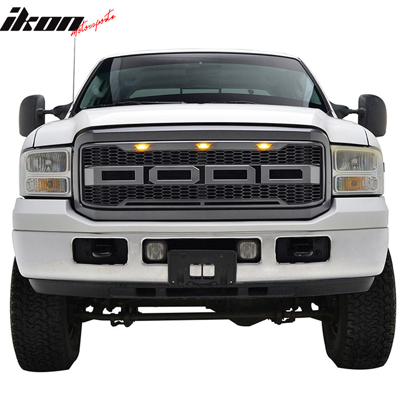 2005-2007 Ford F250 F350 New R Front Bumper Grille Hood Package ABS