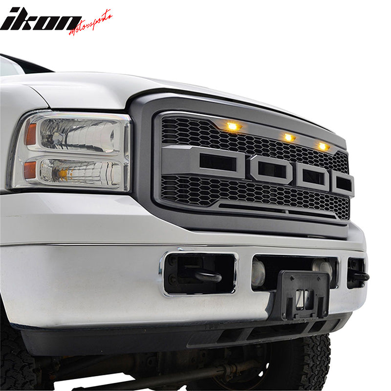 2005-2007 Ford F250 F350 New R Front Bumper Grille Hood Package ABS