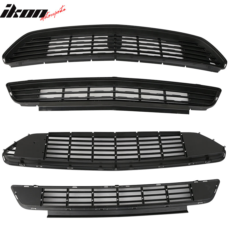 2015-2017 Ford Mustang Front Upper And Lower Grille Grill