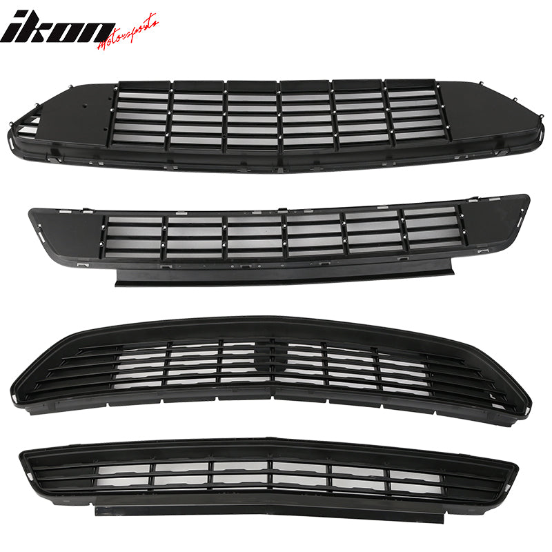 2015-2017 Ford Mustang Front Upper And Lower Grille Grill