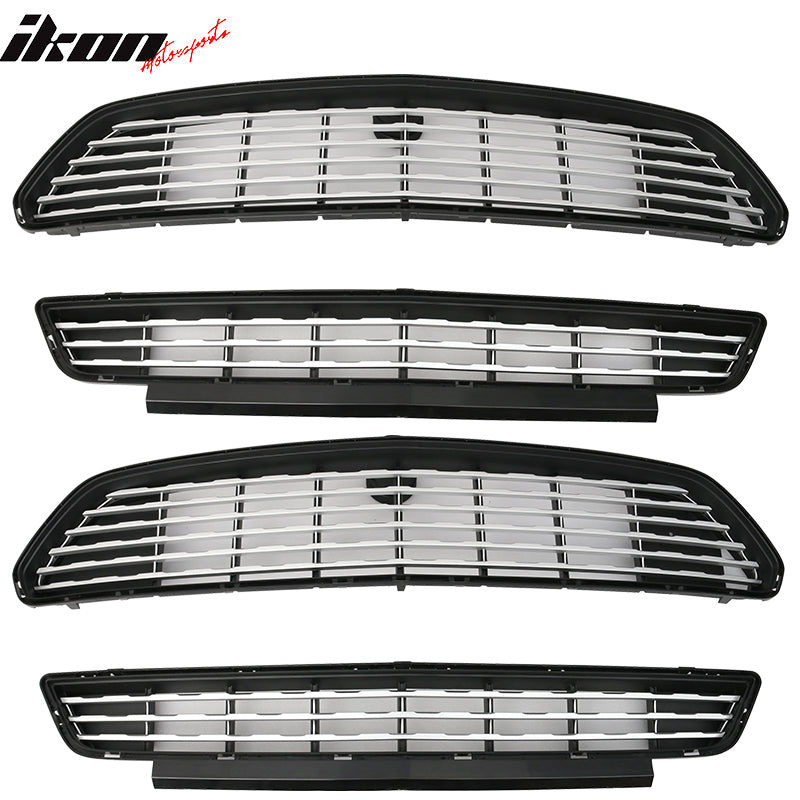 2015-2017 Ford Mustang Front Upper And Lower Grille Grill