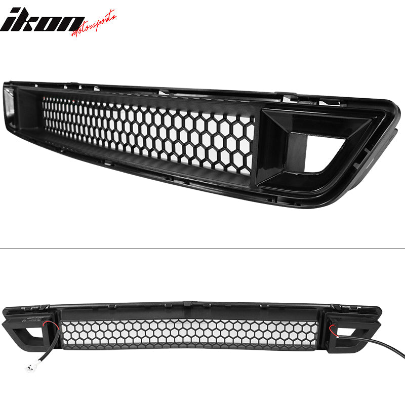 2015-2017 Ford Mustang Front Lower Grille With Smoked DRL LED Light