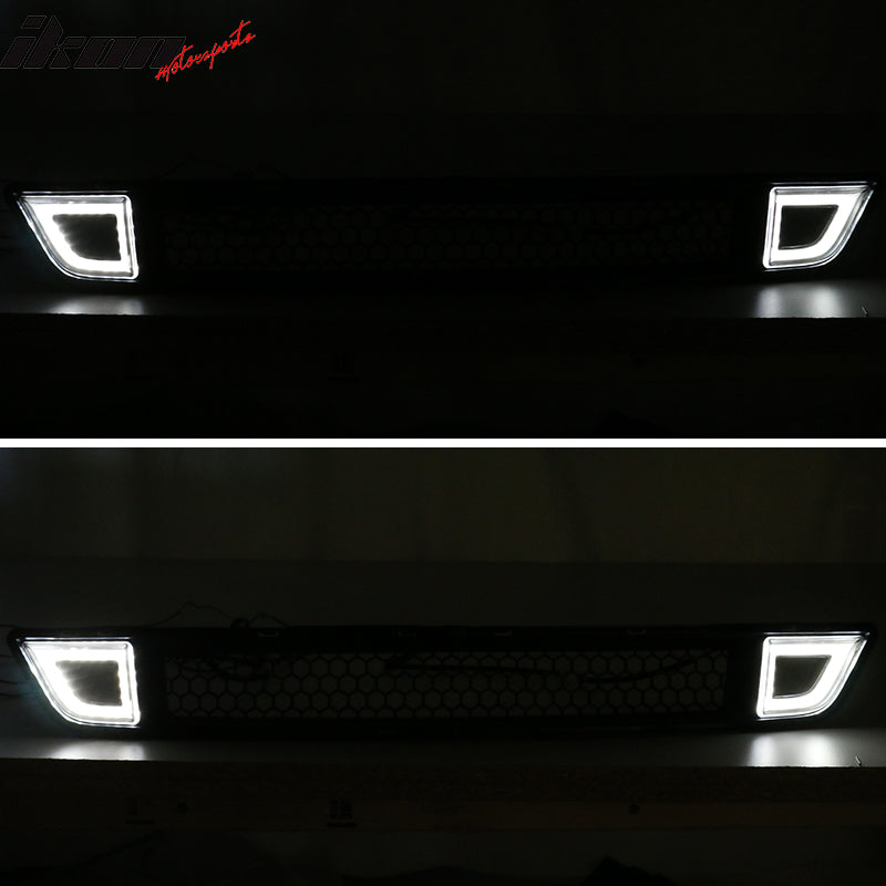 2015-2017 Ford Mustang Front Lower Grille With Smoked DRL LED Light