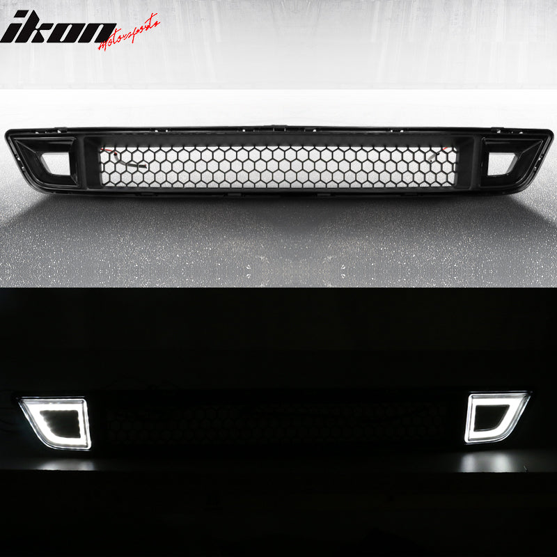 2015-2017 Ford Mustang Front Lower Grille With Smoked DRL LED Light