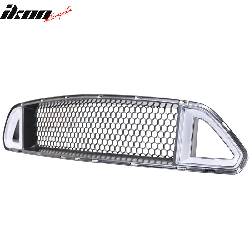 2015-2017 Ford Mustang Front Hood Grille White DRL LED w/ Turn Signal
