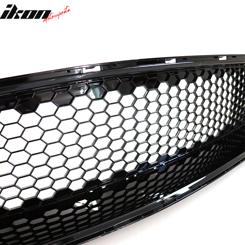 2018-2023 Ford Mustang Mesh Style Black Upper Grille ABS Plastic