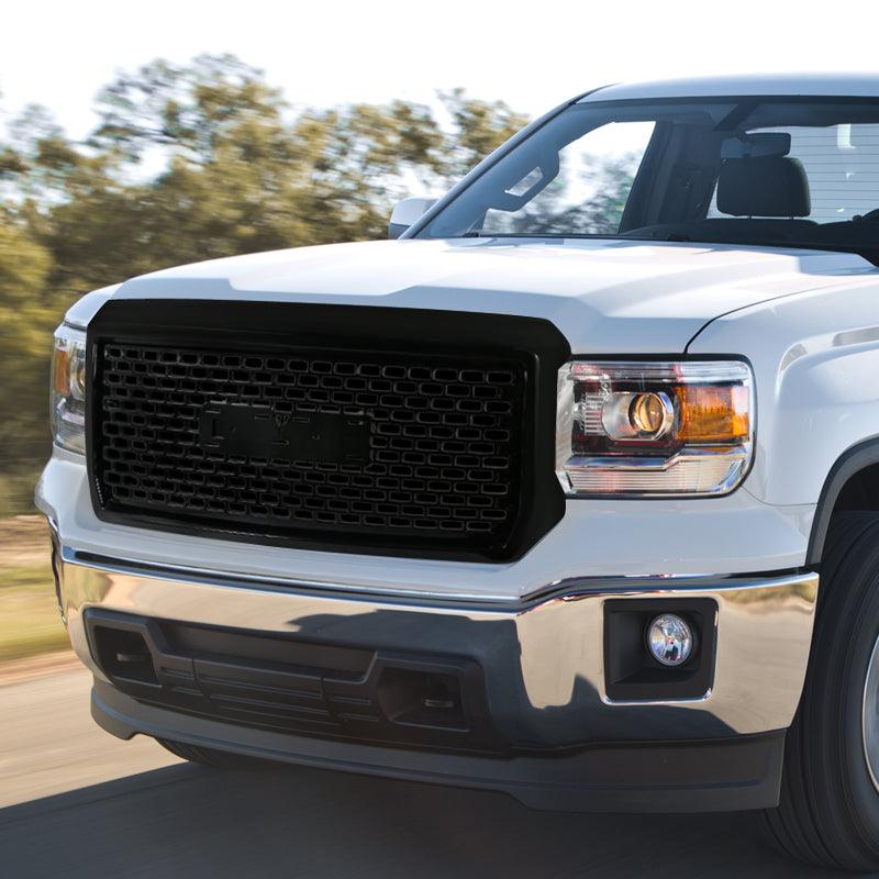 Spec-D Grill GMC Sierra 1500 (2014-2015) Mesh Gloss Black