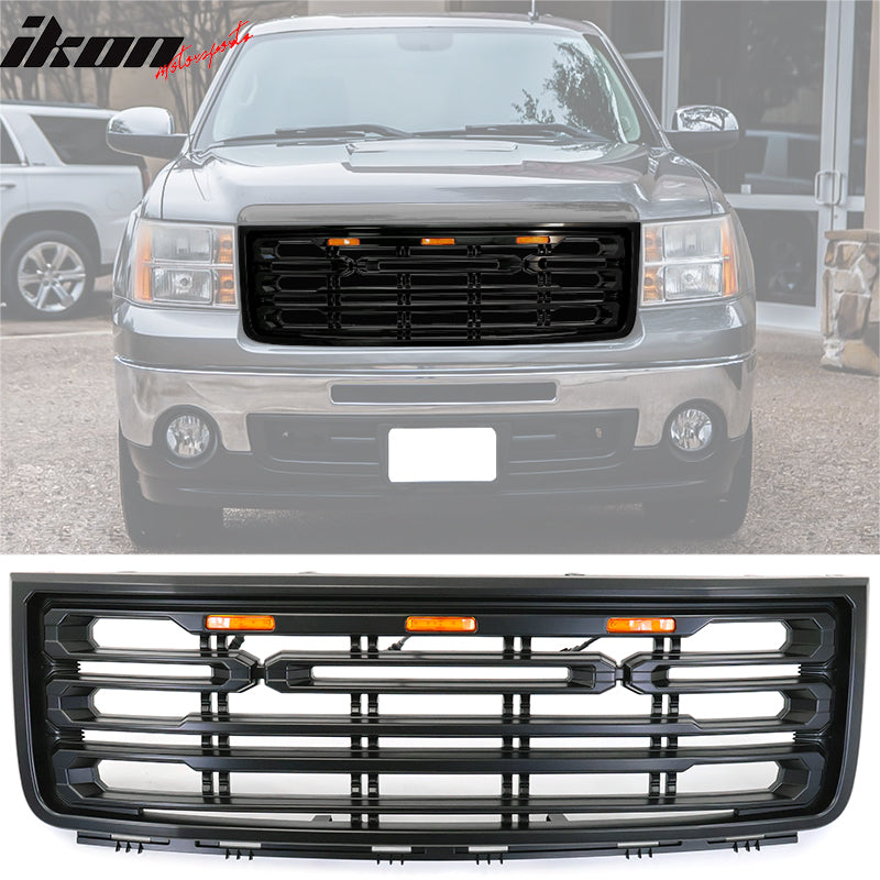 2007-2013 GMC Sierra 1500 Front Bumper Hood Grille Guard Grill