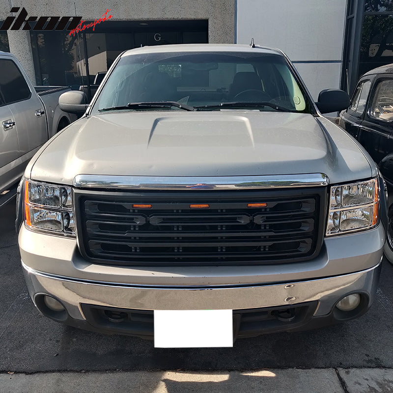 2007-2013 GMC Sierra 1500 Front Bumper Hood Grille Guard Grill