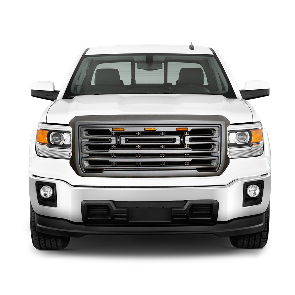 2014-2015 GMC Sierra 1500 Front Bumper Hood Grille Guard Grill
