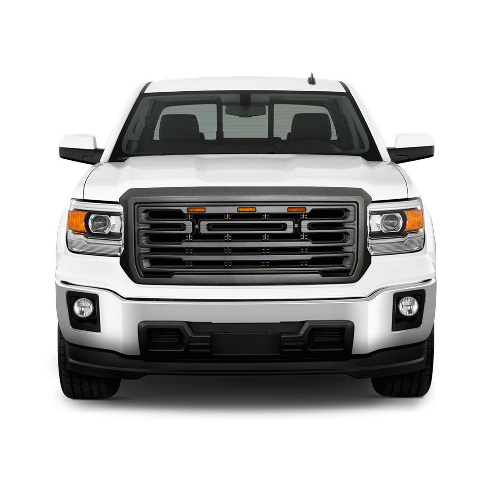2014-2015 GMC Sierra 1500 Front Bumper Hood Grille Guard Grill