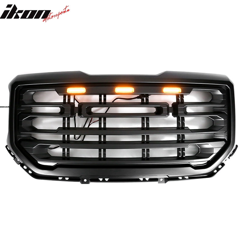 2016-2019 GMC Sierra 1500 Front Bumper Hood Grille Mesh Hood Guard