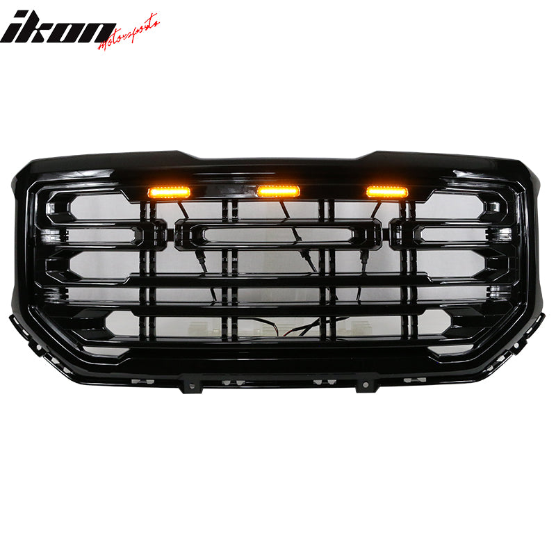 2016-2019 GMC Sierra 1500 Front Bumper Hood Grille Mesh Hood Guard