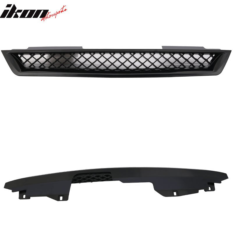 1994-1997 Honda Accord T-R Black Front Grill Hood Mesh Grille ABS